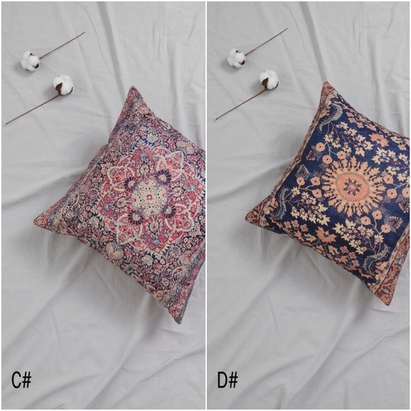 floral Print cushion/pillow zipper cover - 4 style - Picture 3 of 11